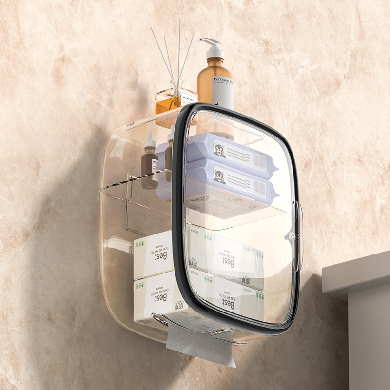Bathroom Storage Box - Durable Wall-Mounted Organizer