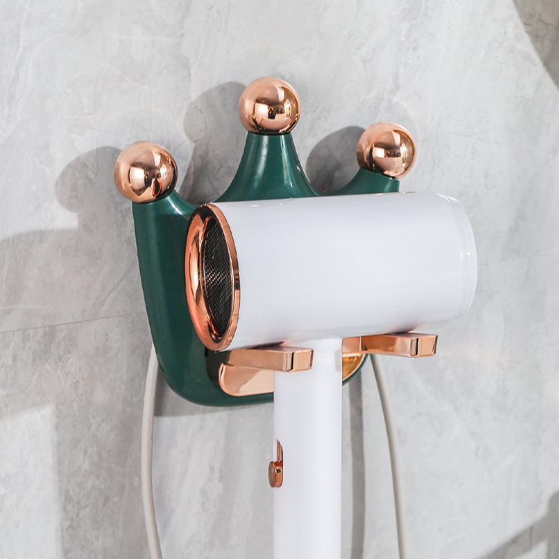 Crown-Shaped Hair Dryer Holder