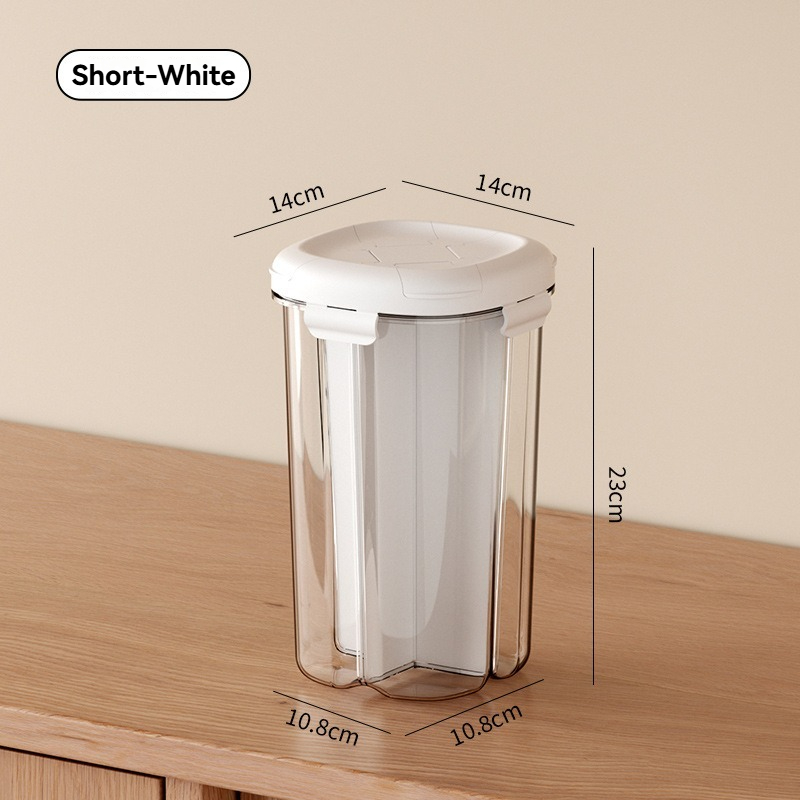 compartment sealed storage jar