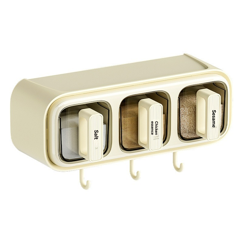 Innovative Wall-Mounted Seasoning Dispenser - Compact Kitchen Spice Holder