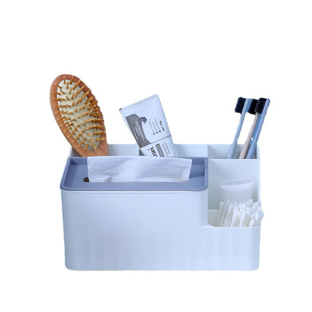 Living Room Coffee Table Simple Compartment Tissue Box