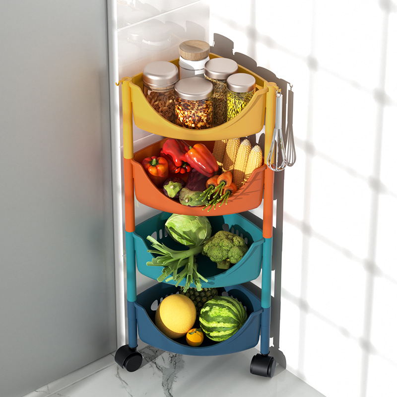 Floor-standing Multi-layer Triangle Toy Storage Rack