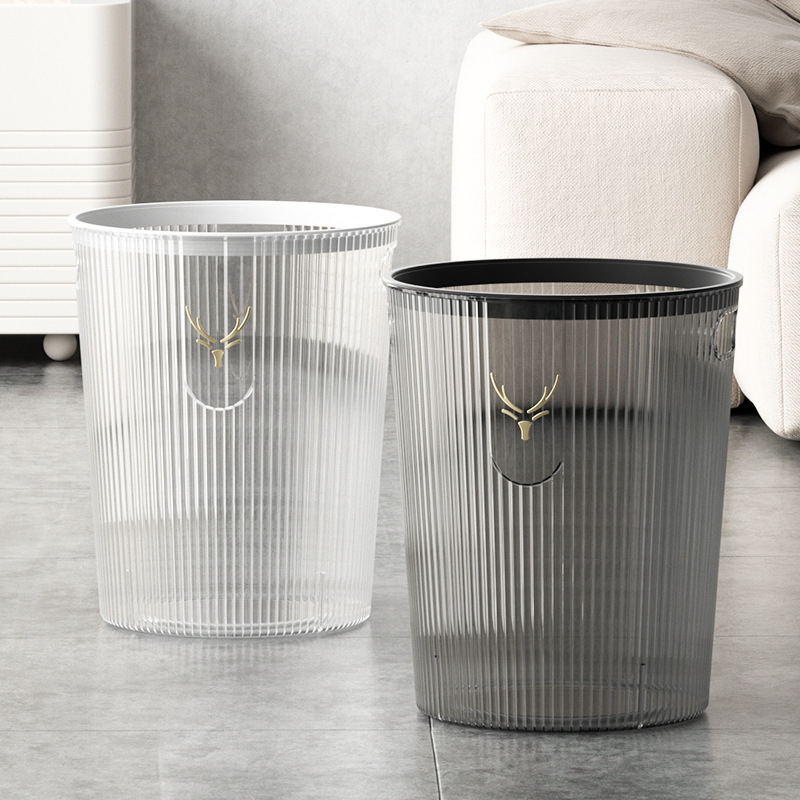 Thickened Transparent Elk Trash Can