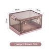 Transparent Folding Storage Box Bedroom Laundry Organizer Plastic Box For Household Dormitory