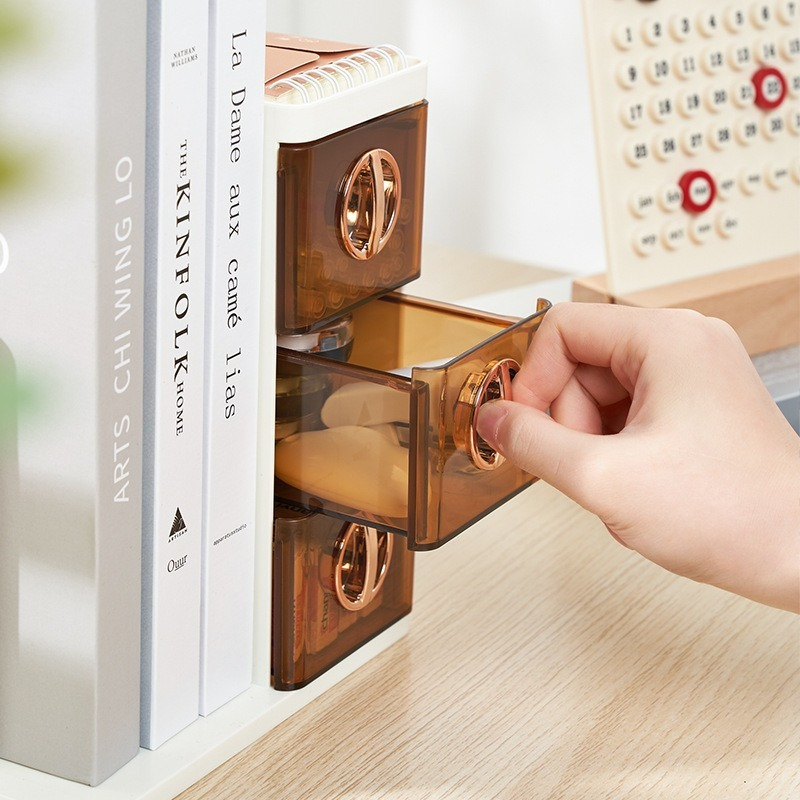 Book Stand Storage Box with Drawers - Premium Office Organizer for B2B Buyers