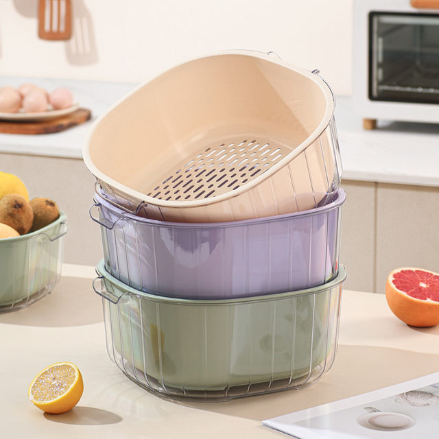 Multi-Functional Kitchen Drain Basket - Efficient Food Storage And Cleaning Solution