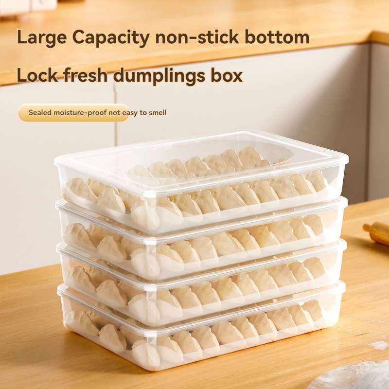 Dumpling Box Food Grade Pp Home Dormitory Kitchen Refrigerator Multi-layer Dumplings Wonton Dumplings Frozen Insurance Storage Box