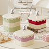 New Year Fruit Box Nordic Fashion Bear Rotating Cheese Box Dried Fruit Box with Lid Partition Snack Storage Box Fruit Box