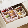 Creative Spice Storage Box Kitchen Portable with Lid Compartment Seasoning Partition Box