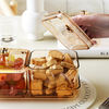 Light Luxury Dried Fruit Plate New Year's Goods Sealed Moisture-proof Compartment Large Capacity Snacks Dessert Candy Storage Box.