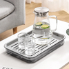 Living room creative transparent household rectangular fruit high-end light luxury tray