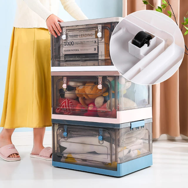 Stackable Transparent Storage Box for Bulk Retail & Warehouses