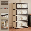 Nordic Transparent Double-Door Storage Wardrobe for Bulk Retail