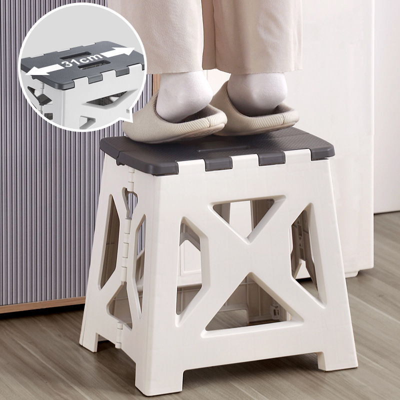 Foldable Plastic Step Stool for Commercial Use | Small Size, Multiple Colors