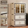 Nordic Transparent Multi-Layer Storage Wardrobe 
