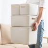 White Plastic Storage Bins with Handles for Wholesale - Durable & Stackable