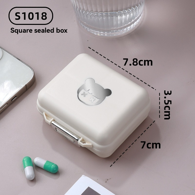 Sealed Storage Box - Portable Multi-Function Pill And Jewelry Organizer