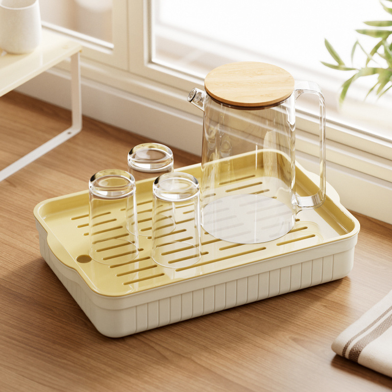Home Simple Living Room Small Tea Set Water Cup Size Drain Tray