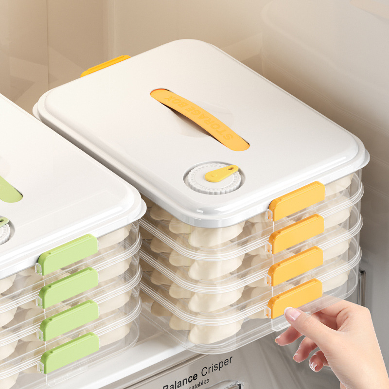 Stylish Lock-Fresh Dumpling Box Ideal for Commercial Kitchens