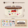 Cartoon Grid Storage Box – Double Layer Cute Storage Solution for Wholesale