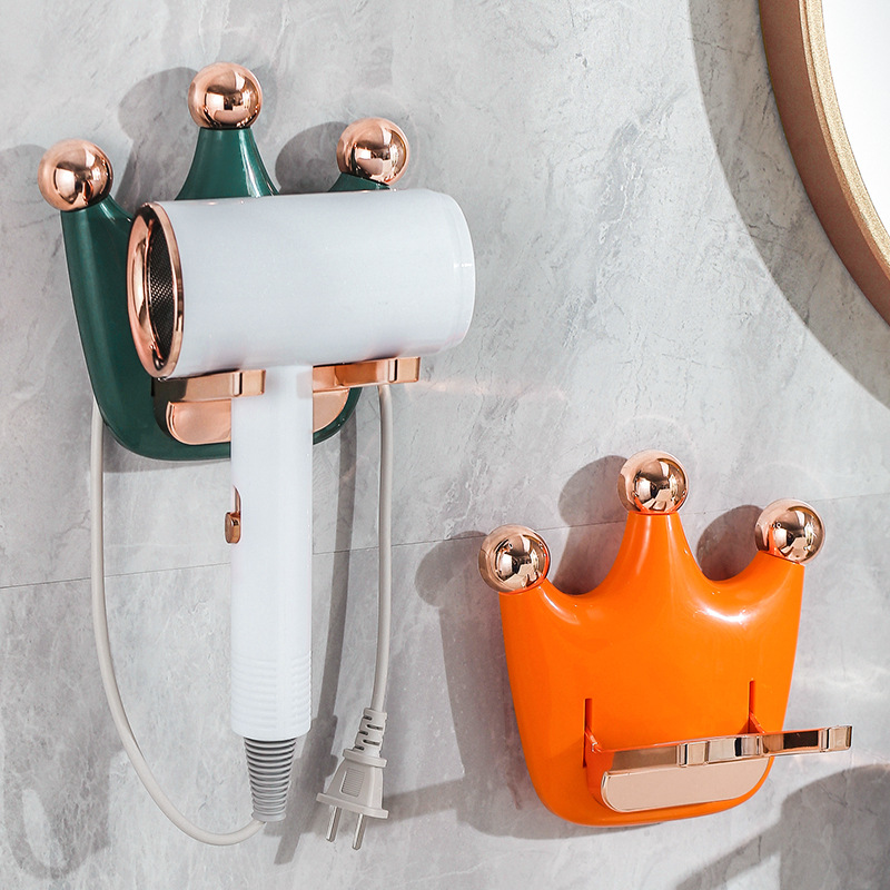 Crown-Shaped Hair Dryer Holder