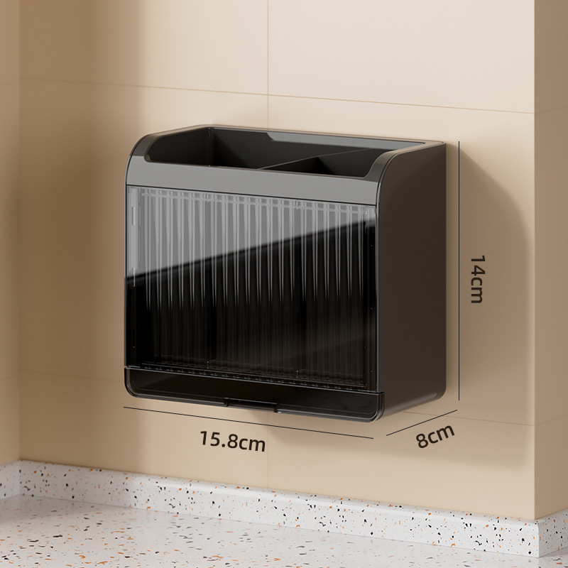Wall-mounted chopstick storage