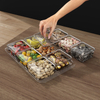 Nordic Light Luxury Partitioned Fruit Plate Living Room Coffee Table Tea Snack Dried Fruit Plate