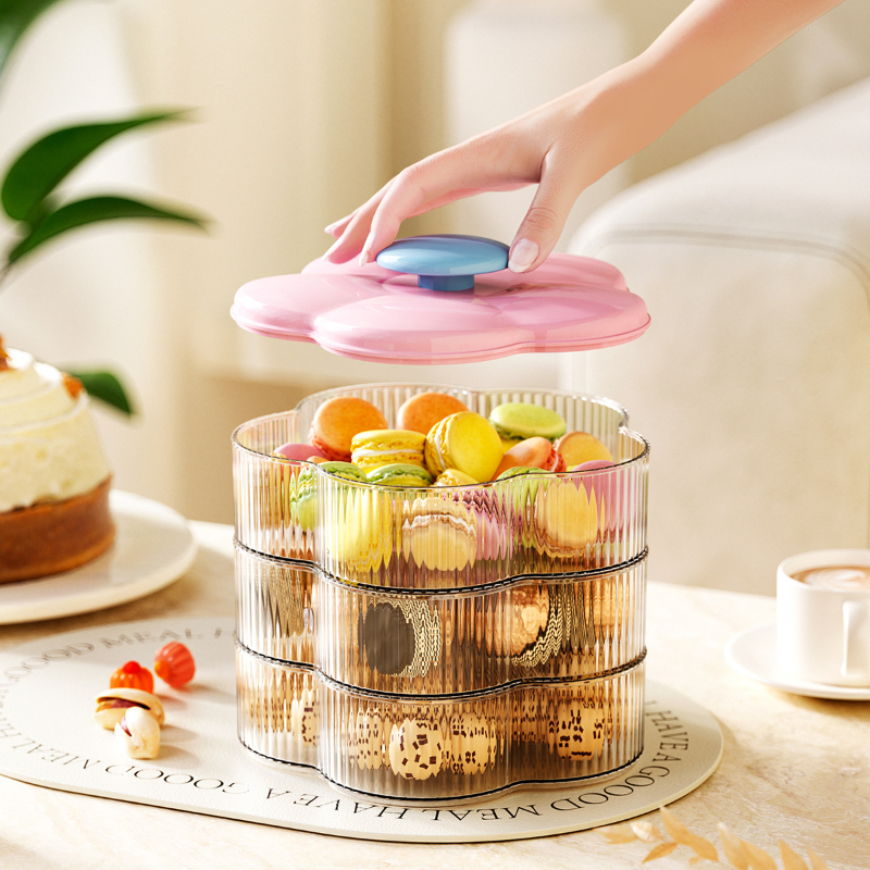 Creative Petal Candy Box Dried Fruit Desktop Multi-layer Storage Box
