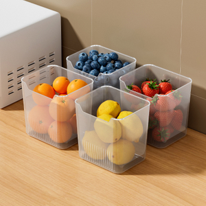  Durable Transparent Refrigerator Side Door Storage Box