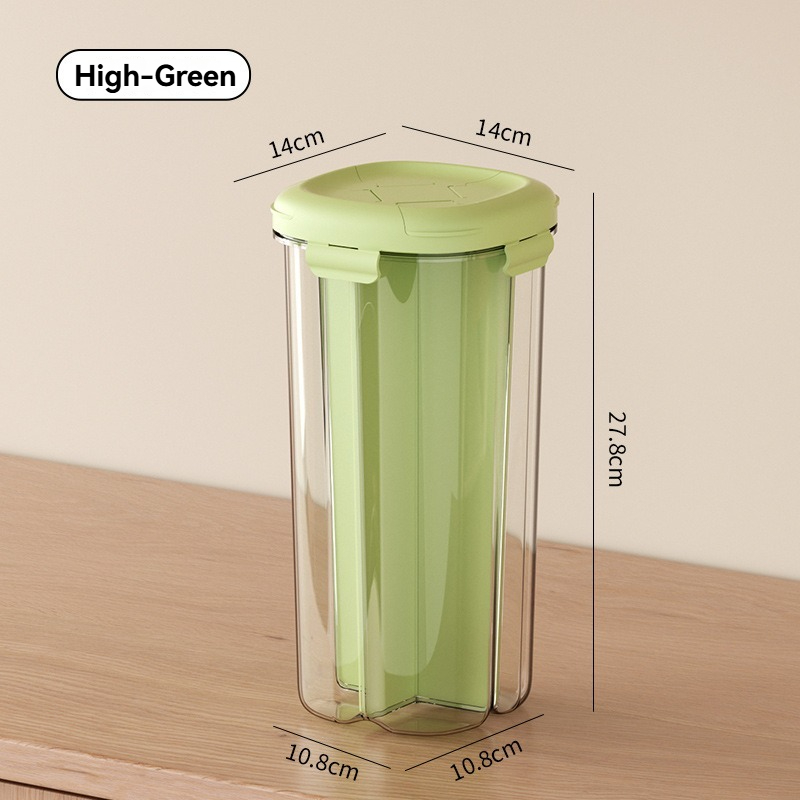 compartment sealed storage jar