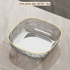 Luxurious Textured Water Ripple Square Fruit Trays