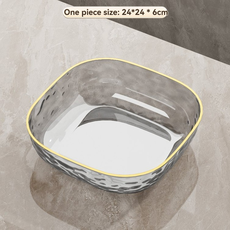 Luxurious Textured Water Ripple Square Fruit Trays
