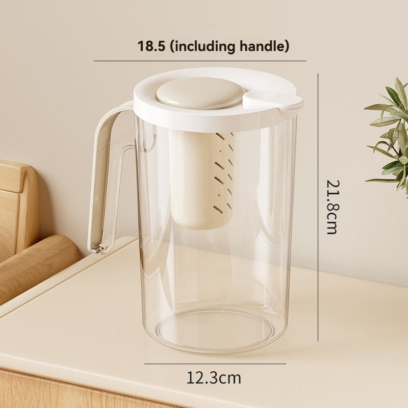 Large Capacity PET Cold Water Kettle Thickened Heat-Resistant with Lid