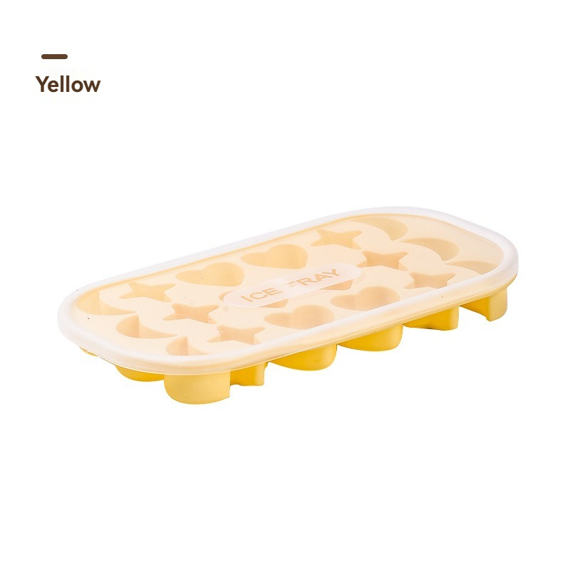 Creative Cartoon Soft Bottom Silicone Small Ice Cube Box