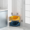 Plastic triangle toy storage rack
