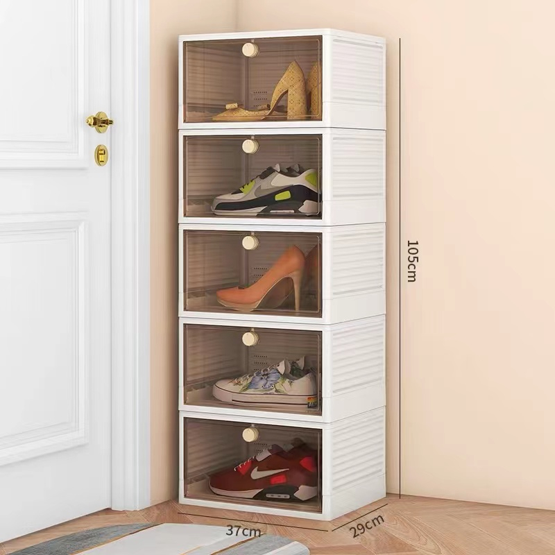 W8005 Flip-top folding shoe box