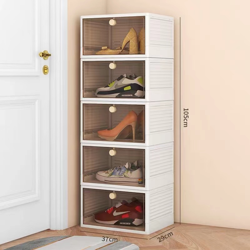 W8005 Flip-top folding shoe box