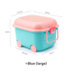 Children's Toy Storage Box - Multi-Functional Building Block Organizer with Wheels