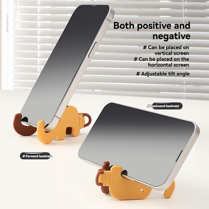 Elephant Phone Holder - Adjustable Desk Phone Stand (3-Pack)