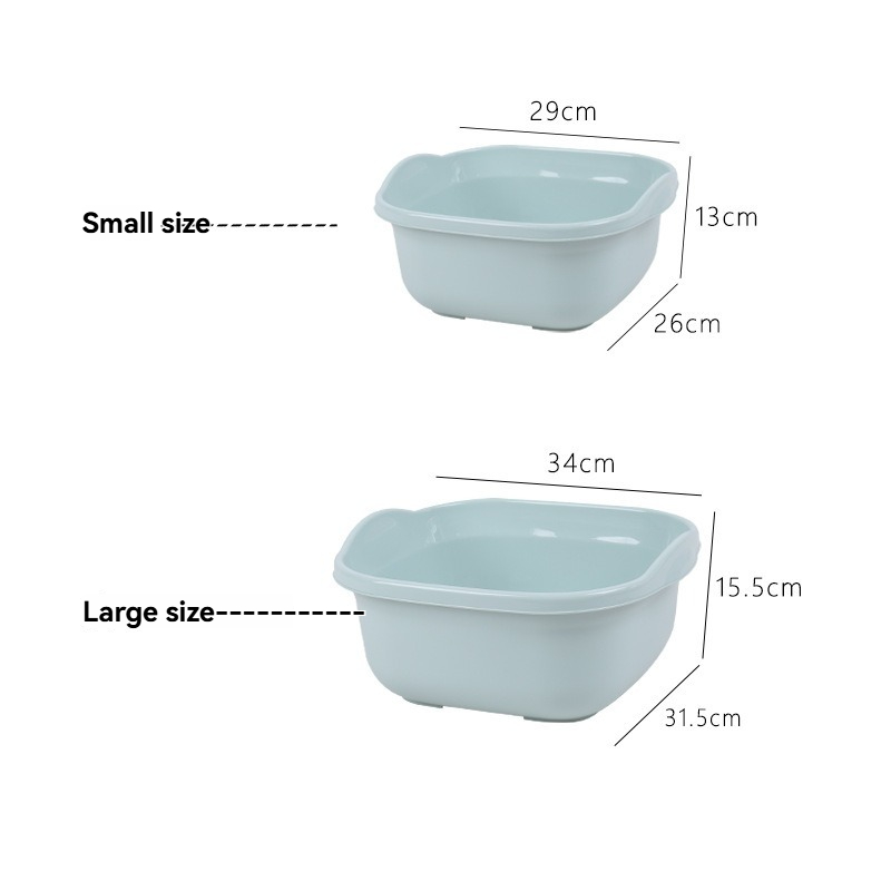 High-Quality Plastic Vegetable Washing Basin - Multiple Colors And Sizes Available