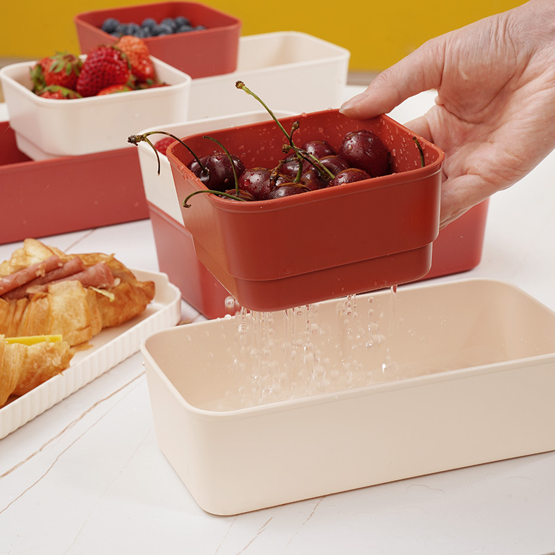 Product Page - Double-Layer Snack Storage Box (Four-Piece Set)