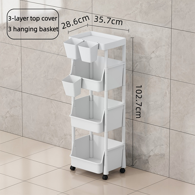 Plastic Storage Trolley