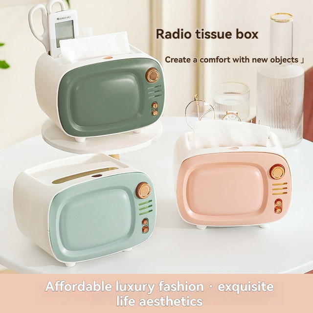 Wholesale Retro TV Tissue Box for B2B Office Supplies