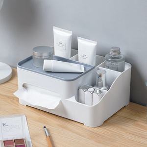 Colorblock Tissue Box - Multifunctional Office Desk Accessory