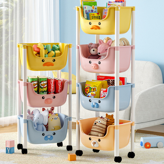 Versatile Kids Toy Storage Rack Organizer