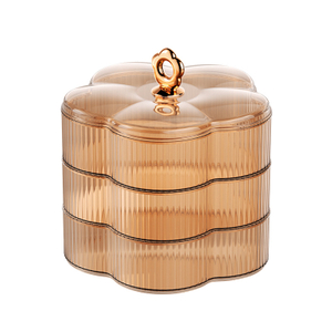 Flower Shape Candy Dish Living Room Home Light Luxury High-end Snack Storage Box