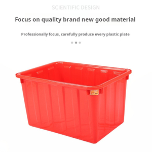 Plastic Storage Bin with Wheels for Industrial Use 