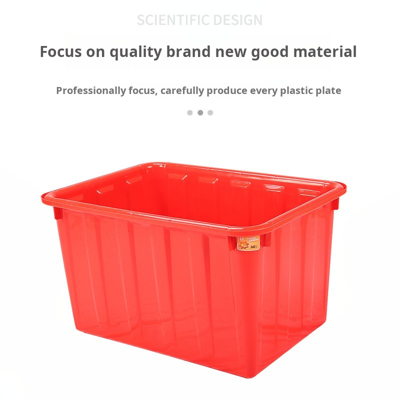 Plastic Storage Bin with Wheels for Industrial Use 