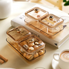 Light Luxury Dried Fruit Plate New Year's Goods Sealed Moisture-proof Compartment Large Capacity Snacks Dessert Candy Storage Box.