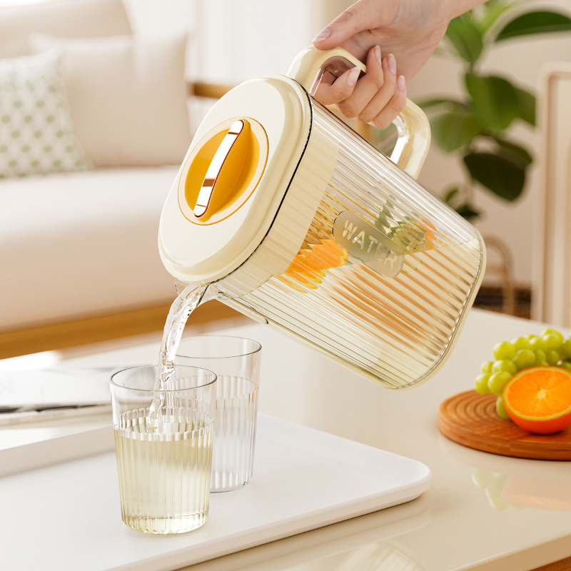 Household Large Capacity Cold Water Kettle High Temperature Resistant Sealed Refrigerator Juice Tea Bucket